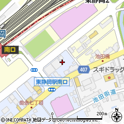 静岡県静岡市駿河区曲金周辺の地図