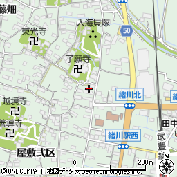 愛知県知多郡東浦町緒川屋敷壱区94周辺の地図