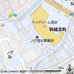 静岡県静岡市清水区駒越北町8-46周辺の地図