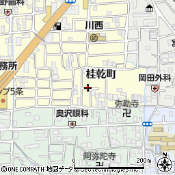 京都府京都市西京区桂乾町周辺の地図