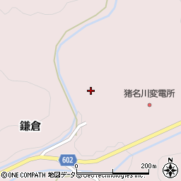 兵庫県川辺郡猪名川町鎌倉南山周辺の地図