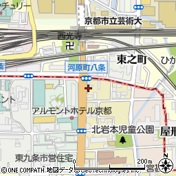 京都府京都市南区東九条東岩本町15周辺の地図