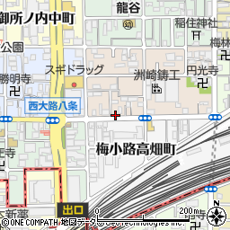 リパーク西大路八条東駐車場周辺の地図