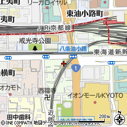 フォーセブン八条口周辺の地図