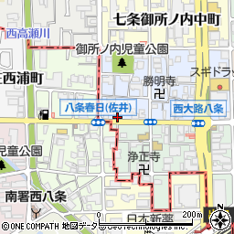 京都府京都市下京区七条御所ノ内本町43周辺の地図