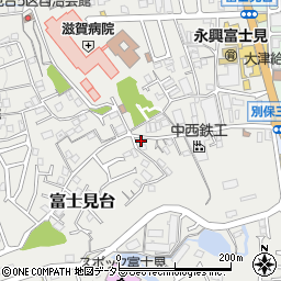 滋賀県大津市富士見台9-22周辺の地図