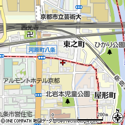 京都府京都市南区東九条東岩本町18周辺の地図
