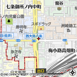 ガッツレンタカー京都西大路駅前店周辺の地図