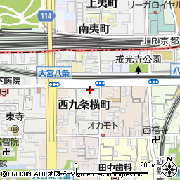 京都府京都市南区西九条横町32周辺の地図