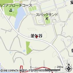 愛知県東海市加木屋町釜ケ谷周辺の地図