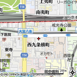 京都府京都市南区西九条横町29周辺の地図
