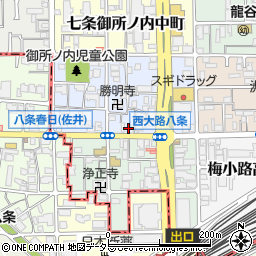 京都府京都市下京区七条御所ノ内本町60周辺の地図