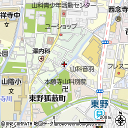 京都府京都市山科区竹鼻サイカシ町12-11周辺の地図