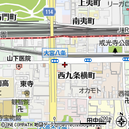 京都府京都市南区東寺東門前町75周辺の地図