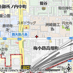 京都府京都市下京区梅小路西中町36周辺の地図