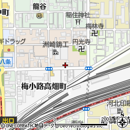 京都府京都市下京区梅小路西中町89周辺の地図