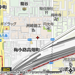 京都府京都市下京区梅小路西中町88周辺の地図