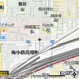 京都府京都市下京区梅小路西中町93周辺の地図