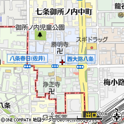 メゾンエクレール御所ノ内周辺の地図