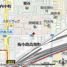 京都府京都市下京区梅小路西中町84周辺の地図