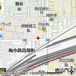 京都府京都市下京区梅小路西中町97周辺の地図