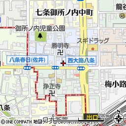 京都府京都市下京区七条御所ノ内本町57周辺の地図