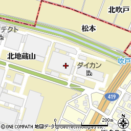 愛知県刈谷市野田町（北地蔵山）周辺の地図