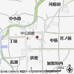 京都府亀岡市曽我部町中前通周辺の地図