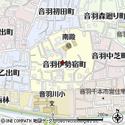 京都府京都市山科区音羽伊勢宿町周辺の地図