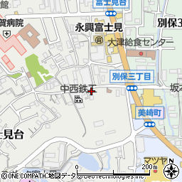 滋賀県大津市富士見台6-30周辺の地図