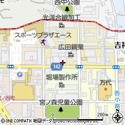 京都府京都市南区吉祥院向田東町周辺の地図
