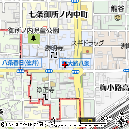 京都府京都市下京区七条御所ノ内本町65周辺の地図