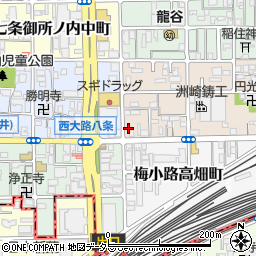 京都府京都市下京区梅小路西中町33周辺の地図