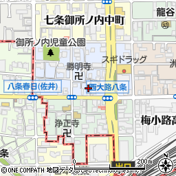 京都府京都市下京区七条御所ノ内本町62周辺の地図