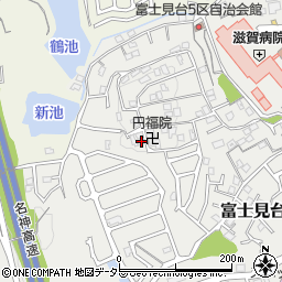 滋賀県大津市富士見台36-8周辺の地図