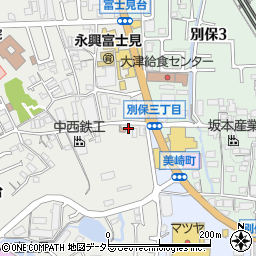 滋賀県大津市富士見台6-36周辺の地図