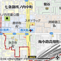 京都府京都市下京区七条御所ノ内本町98周辺の地図