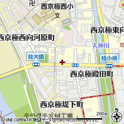 京都府京都市右京区西京極橋詰町周辺の地図