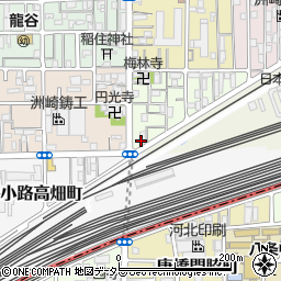 京都府京都市下京区梅小路東中町45周辺の地図