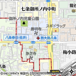 京都府京都市下京区七条御所ノ内本町58周辺の地図