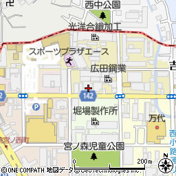 京都府京都市南区吉祥院向田東町4周辺の地図