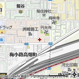 京都府京都市下京区梅小路西中町96周辺の地図