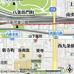 京都府京都市南区八条町422周辺の地図