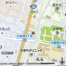 ＴＳＵＴＡＹＡ岡崎大樹寺店周辺の地図