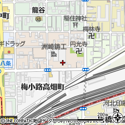 京都府京都市下京区梅小路西中町90周辺の地図