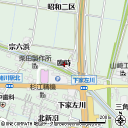 愛知県知多郡東浦町緒川臨時周辺の地図