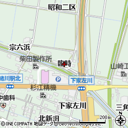 愛知県東浦町（知多郡）緒川（臨時）周辺の地図