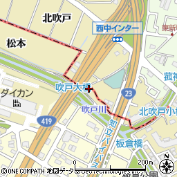 愛知県刈谷市野田町松本42周辺の地図