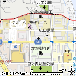 松菱京都支店八条営業所周辺の地図