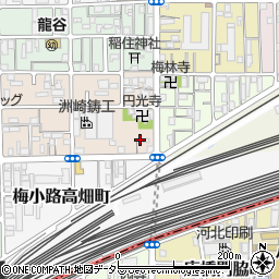 京都府京都市下京区梅小路西中町106周辺の地図